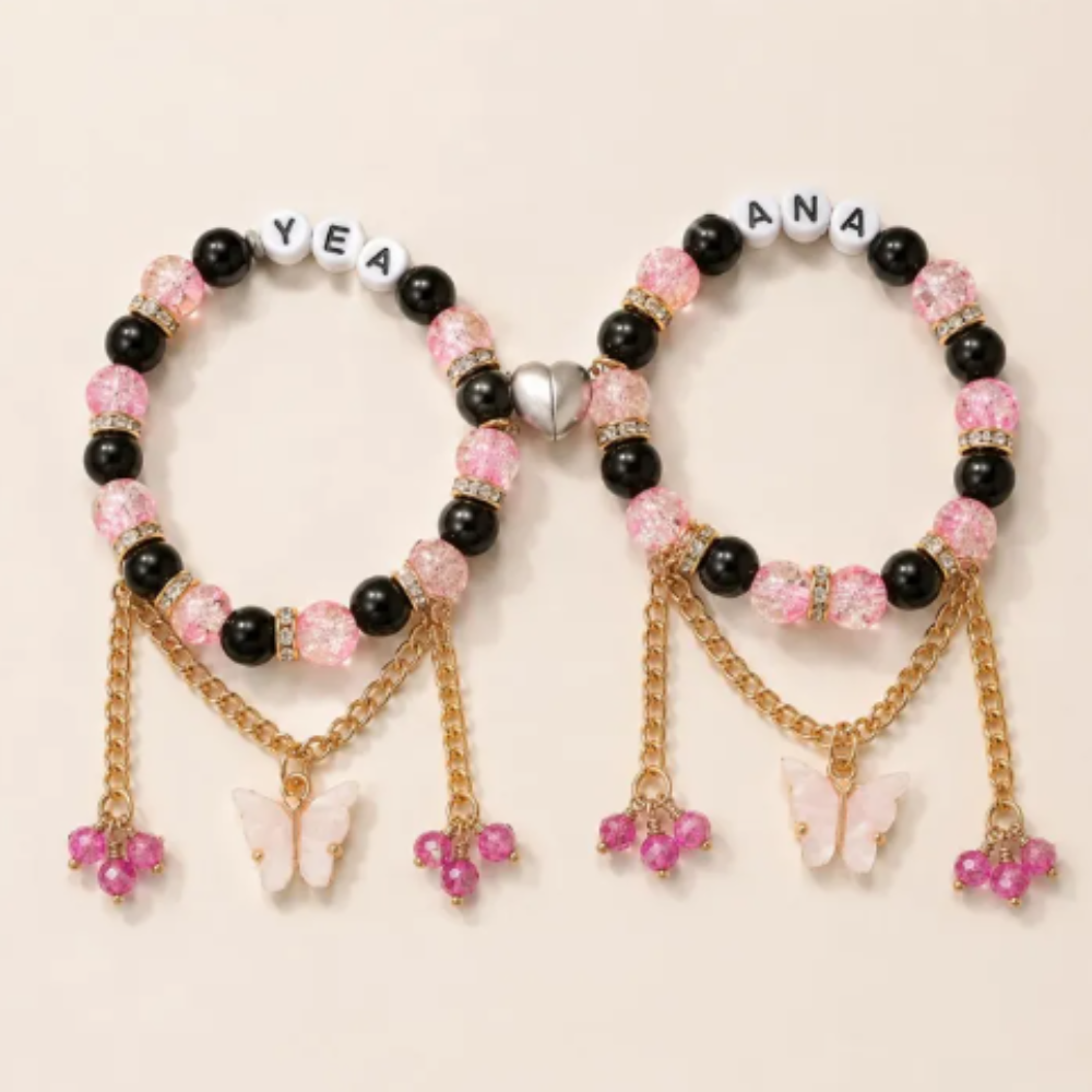 Custom Name Beaded Friendship Bracelet for Girls