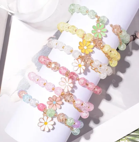 Crystal Beads Bracelet - Glass Crystal Stretch Bracelet