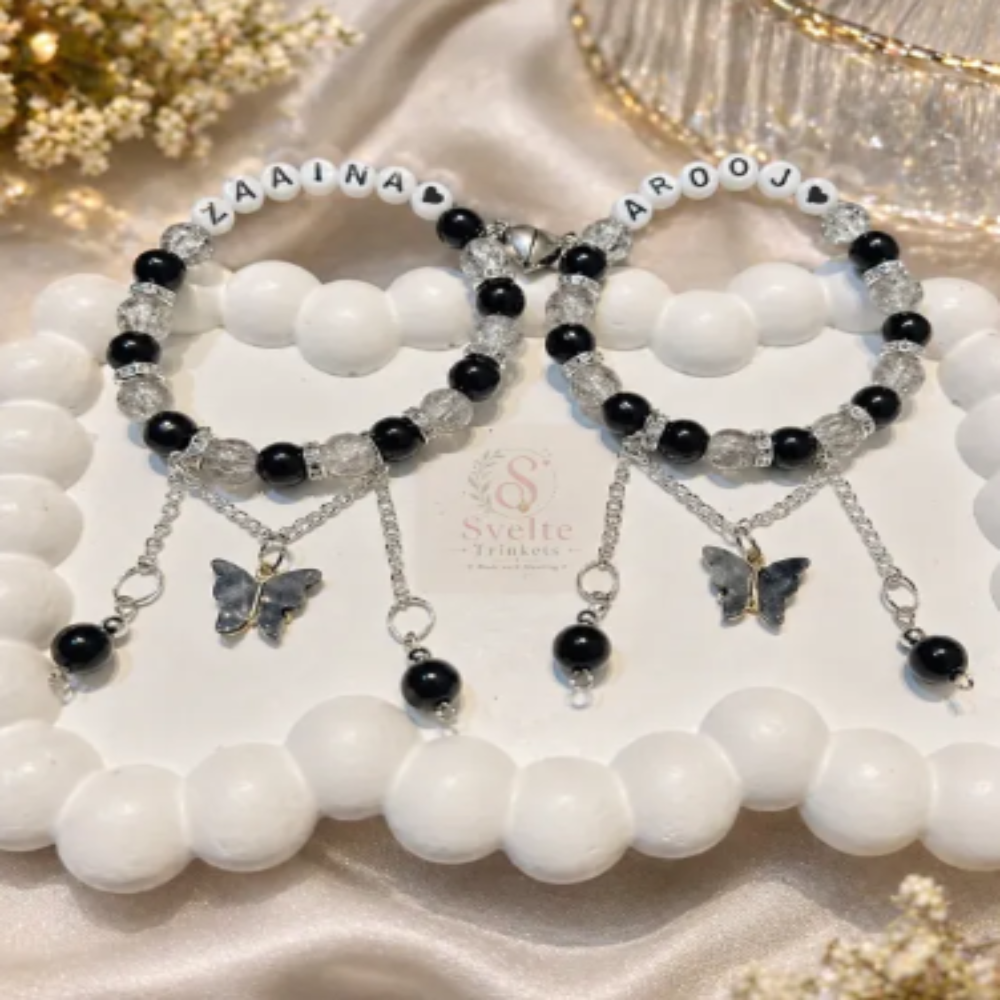 Custom Name Beaded Friendship Bracelet for Girls